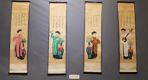 河内鼓行画是越南典型民间画之一。图自《越南之声》