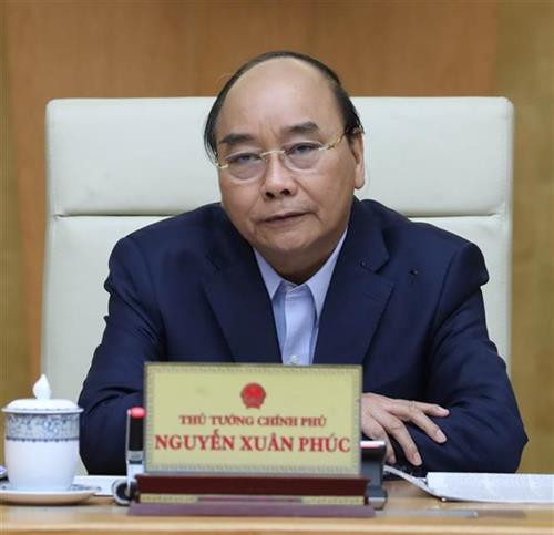 阮春福总理在会议上发表讲话。图自越通社 阮春福总理在会议上发表讲话。图自越通社