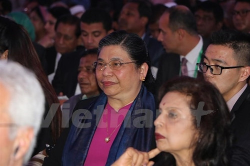 越共中央政治局委员、越南国会常务副主席丛氏放出席大会。(图片来源:越通社) 越共中央政治局委员、越南国会常务副主席丛氏放出席大会。(图片来源:越通社)