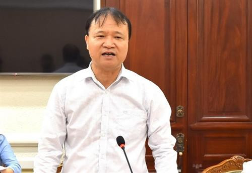 工贸部副部长、“越南人支持越南货” 运动指导委员会副主任杜胜海。图自越通社