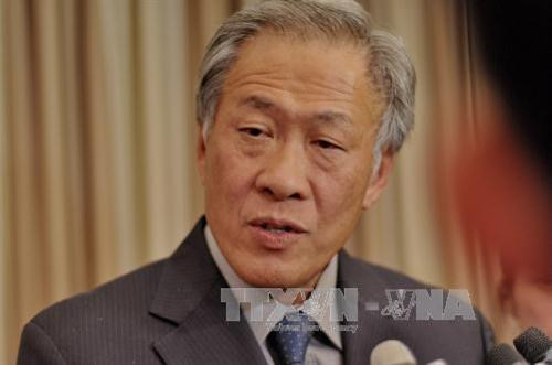 新加坡国防部部长黄永宏（图片来源：越通社）