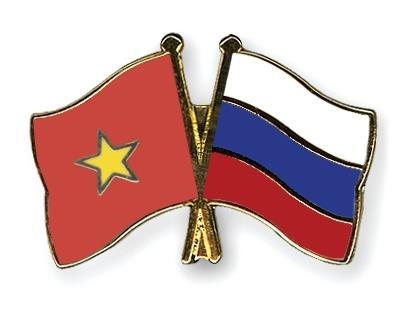 越俄两国国旗。图自因特网