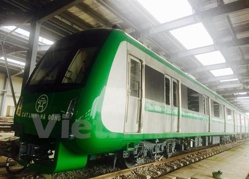 吉灵—河东城铁将于2018年第四季度投入运营。(图片来源:越通社) 吉灵—河东城铁将于2018年第四季度投入运营。(图片来源:越通社)