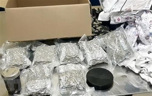 附图：缴获的赃物。图自越通社