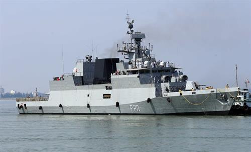 卡莫尔塔级（INS KAMORTA）护卫舰。（图片来源：越通社）