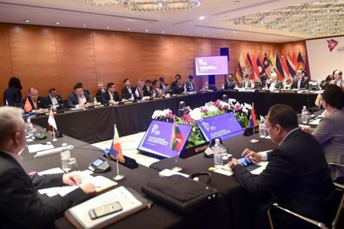 RCEP16个谈判国13日在新加坡召开的会议场景 图自新加坡工业贸易局