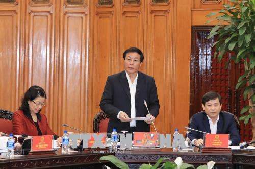 最高人民检察院副院长阮海峰在会议上发表讲话。（图片来源：越通社）