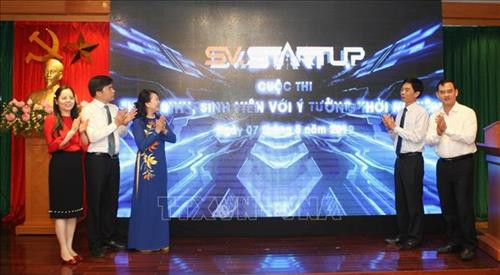 2019年学生和大学生创业设计大赛启动仪式。图自越通社