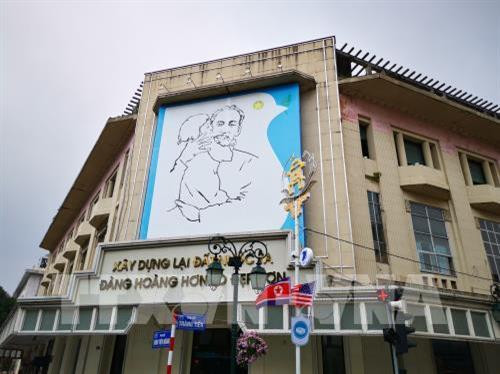 河内市为美朝领导人第二次会晤做好准备。图自越通社 河内市为美朝领导人第二次会晤做好准备。图自越通社