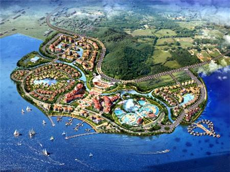 越南海防市图山一个旅游度假区效果图。(图片来源:因特网) 越南海防市图山一个旅游度假区效果图。(图片来源:因特网)