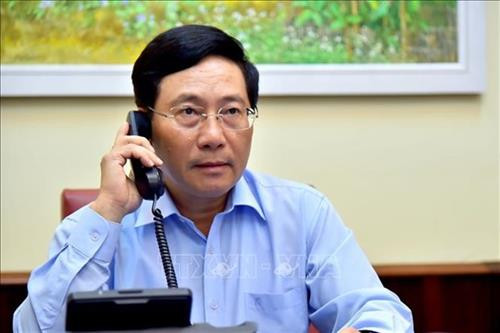 越南政府副总理兼外交部部长范平明。图自越通社