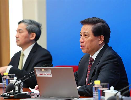 中国全国人大发言人张业遂（又）。图自互联网