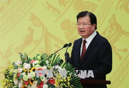 越南政府副总理郑廷勇发表讲话（图片来源：越通社）