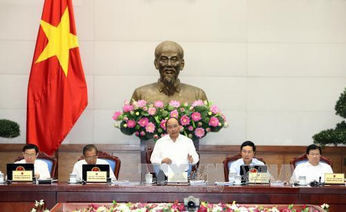 阮春福总理在会上发表讲话。(图片来源:越通社) 阮春福总理在会上发表讲话。(图片来源:越通社)