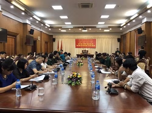 媒体见面会现场。图自baotintuc.vn 媒体见面会现场。图自baotintuc.vn