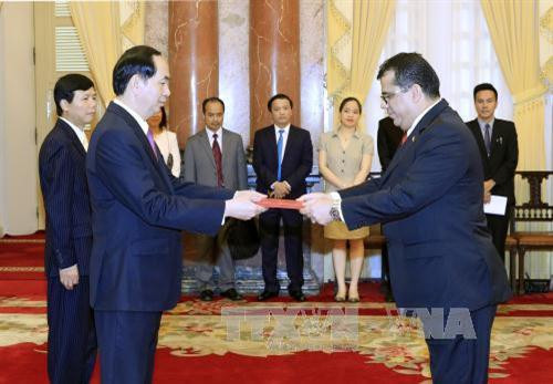陈大光主席接受西班牙和也门新任驻越大使递交国书 ảnh 5