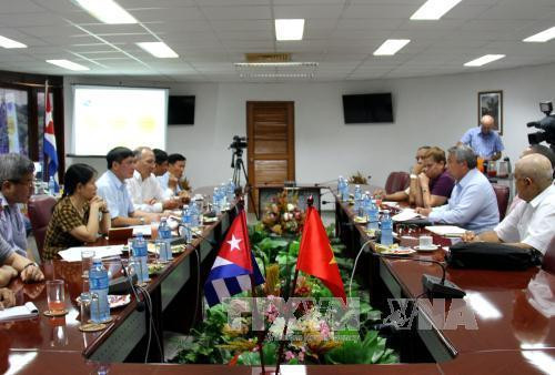 会谈场景。（图片来源：越通社）