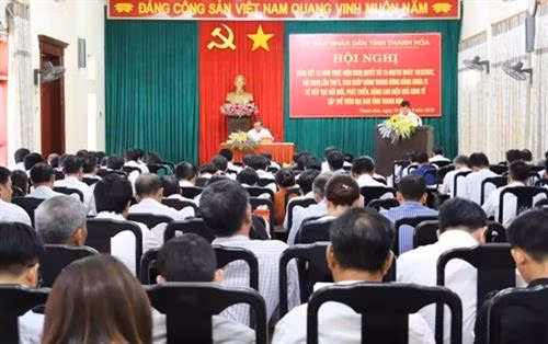 会议现场。图自http://thanhhoa.gov.vn