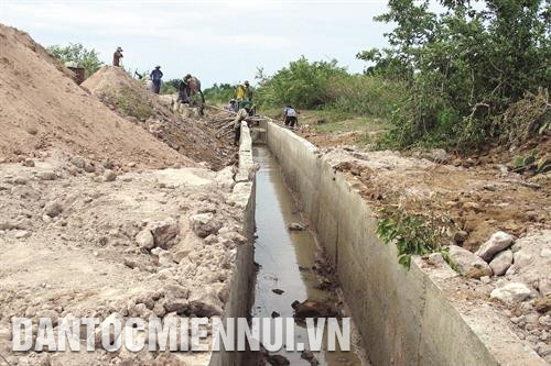 宁顺省投资兴建田间灌溉用水渠系，服务少数民族同胞生产。记者 功暑 摄 宁福县占族同胞收割水稻。记者 功署 摄 顺北县成令一家已贷款养牛 ，逐步走上可持续减贫之路。记者 功暑 摄 为博爱山区县嘉莱族同胞进行体检。记者 功署 摄 顺南县注重占族同胞教育工作。记者 功署 摄