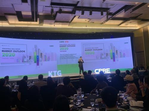 2020年工业地产论坛场景。图自越通社 2020年工业地产论坛场景。图自越通社