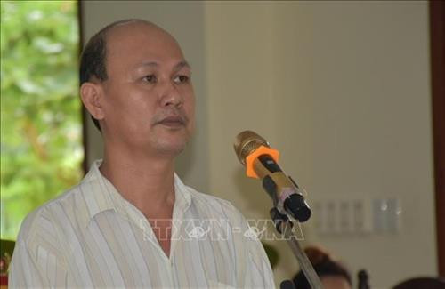 阮文公恩因发布与传播含有破坏国家内容信息被判5年监禁。图自越通社