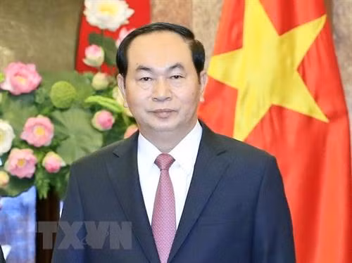 越南国家主席陈大光 图自越通社 越南国家主席陈大光 图自越通社