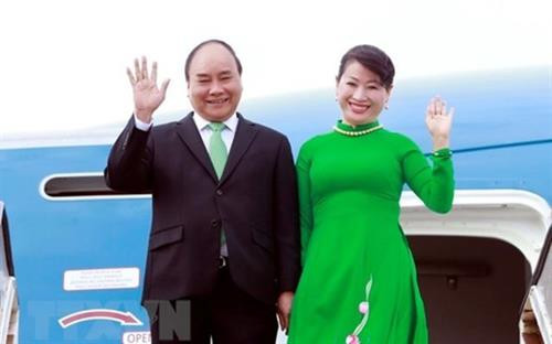 越南政府总理阮春福和夫人对俄罗斯联邦，挪威王国和瑞典王国进行正式访问。图自越通社