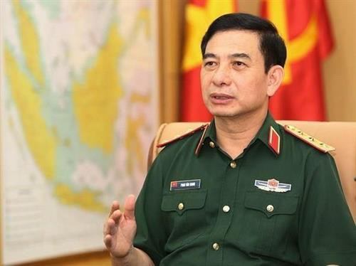 越共中央委员、中央军委常委、越南人民军总参谋长潘文江上将。图自越通社