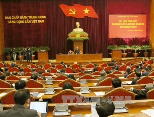 全国党监督检查工作会议场景。（图片来源：越通社）