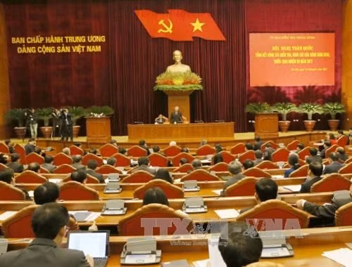 全国党监督检查工作会议场景。（图片来源：越通社）