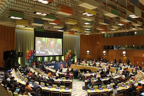 《儿童权利公约》颁布30周年纪念活动。图自越通社 《儿童权利公约》颁布30周年纪念活动。图自越通社