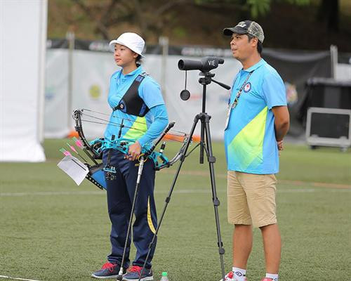 越南射箭女运动员周翘。（图片来源：因特网）