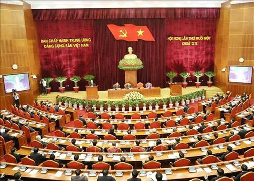 越南共产党第十二届中央委员会第十一次全体会议于10月7日至12日在河内召开。图自越通社