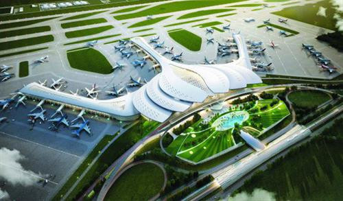 龙城国际航空港建筑方案。图自越通社