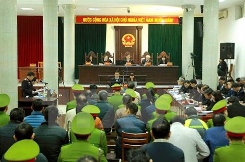 庭审现场。(图片来源:越通社) 庭审现场。(图片来源:越通社)