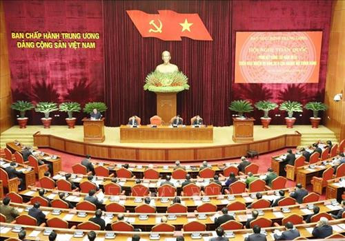 会议场景。图自越通社 会议场景。图自越通社