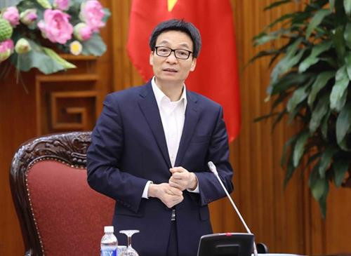 越南政府副总理、国家旅游指导委员会主任武德儋在会上发表讲话。（图片来源：越通社）