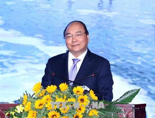 阮春福在2018年薄辽省投资促进会上发表讲话。越通社记者 统一 摄 阮春福在2018年薄辽省投资促进会上发表讲话。越通社记者 统一 摄