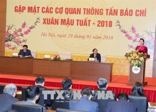 阮氏金银在会上发表讲话。（图片来源：越通社）