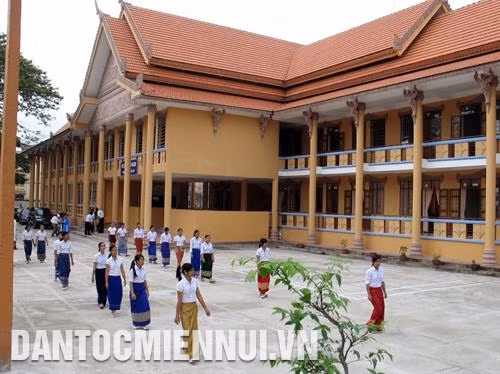 朔庄省一高棉语培训中心。图：争多