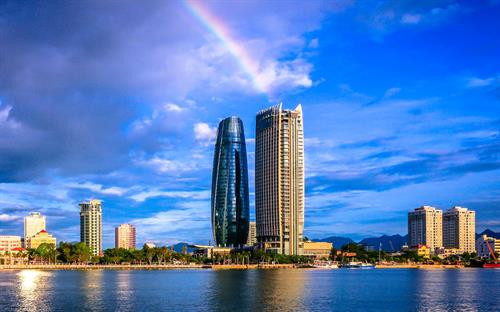 岘港市的行政中心。(图片来源于互联网) 岘港市的行政中心。(图片来源于互联网)