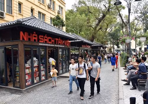 河内图书街。（图片来源：因特网）