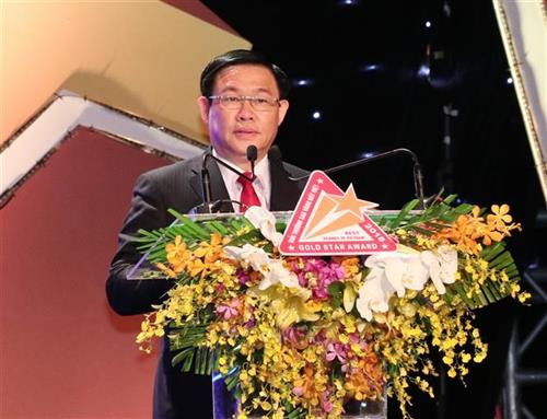王廷惠在仪式上发表讲话。图自越通社