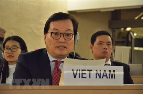 越南常驻联合国日内瓦、世贸组织和其他国际组织代表团团长杨志勇大使。（图片来源：越通社）