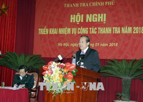 张和平在会上发表讲话(图片来源:越通社) 张和平在会上发表讲话(图片来源:越通社)