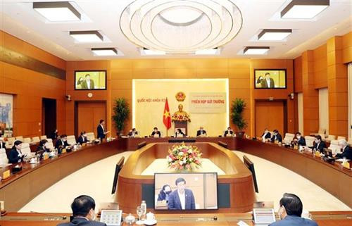 会议场景。图自越通社
