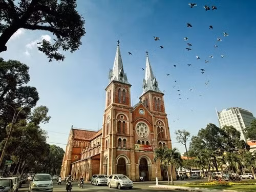 胡志明市圣母大教堂(图片来源:越通社) 胡志明市圣母大教堂(图片来源:越通社)