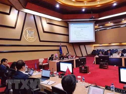 会议场景。图自越通社