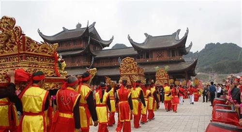 河南省三祝庙会正式开庙。图自越通社 河南省三祝庙会正式开庙。图自越通社