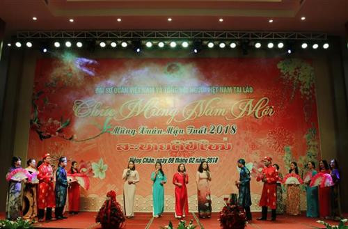 招待会上的表演节目。（图片来源：越通社）